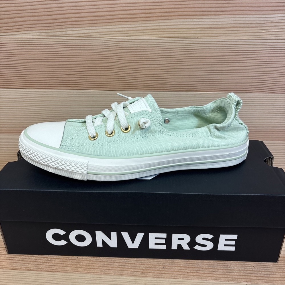 Converse Shoreline Slip On Shoes Womens Sz 9.5 Surplus Mint Sneakers A14969F